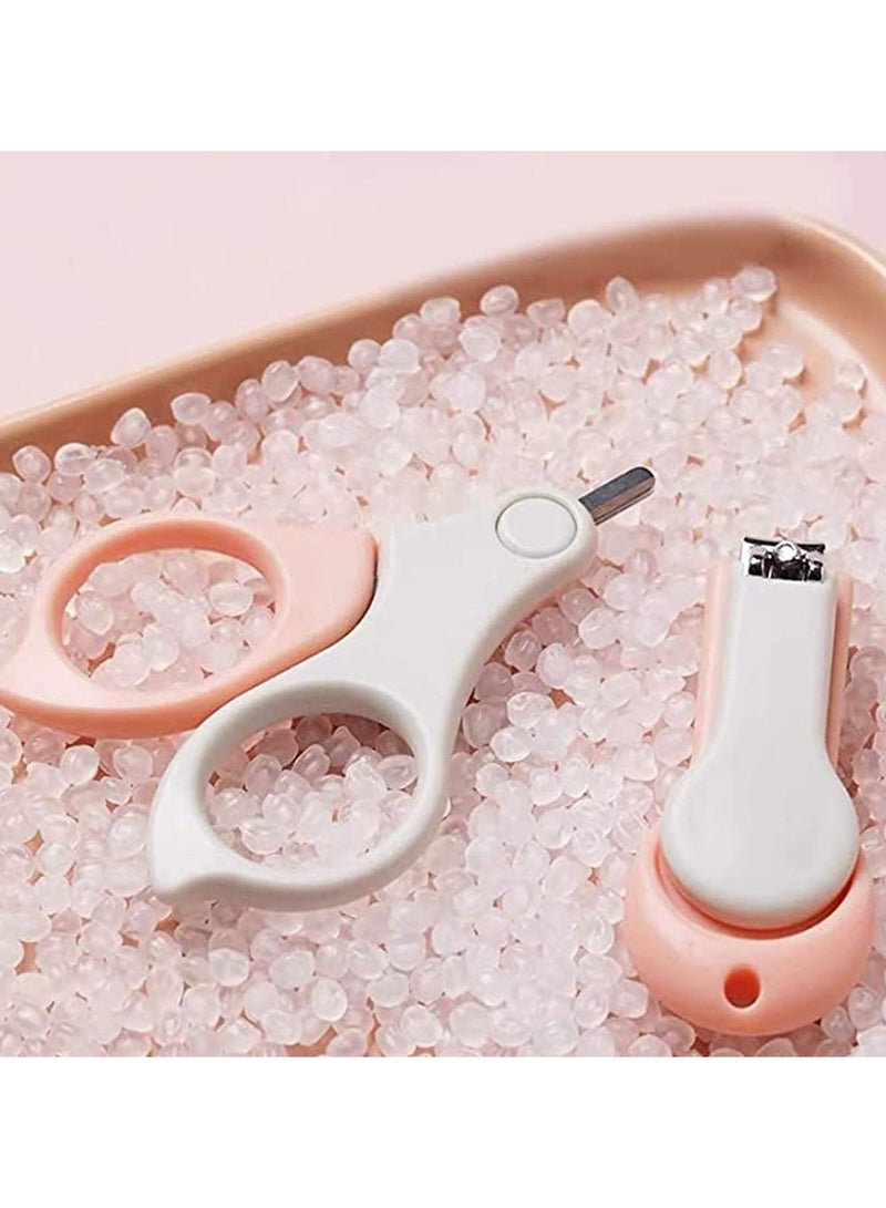 SYOSI Baby Nail Kit，4-in-1 Baby Nail Care Set，Baby Manicure Kit and Pedicure kit，Baby Nail Clippers, Scissor, Baby Nail File & Tweezer for Baby Boy and Baby Girl,Baby Grooming Kit (Pink) - Image 3