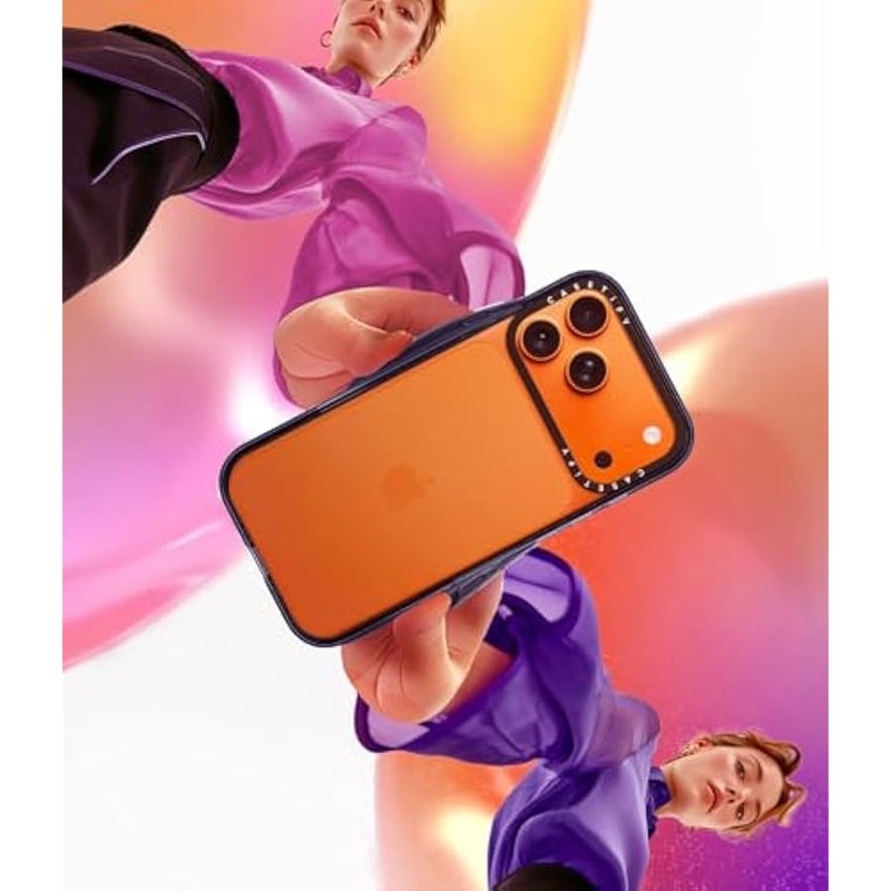 Casetify Impact iPhone Air Case 【Slim/Wireless Charging Compatible / 8.2 ft. 4X Military Grade Drop Protection】 - Lily of The Valley - Clear Black - Image 2