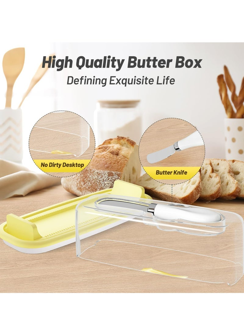 Oasisgalore Airtight Butter Dish with Lid and Knife and Knife Keep Butter Fresh, Easy Scoop  - Image 4