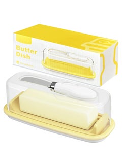 Oasisgalore Airtight Butter Dish with Lid and Knife and Knife Keep Butter Fresh, Easy Scoop  - Image 1