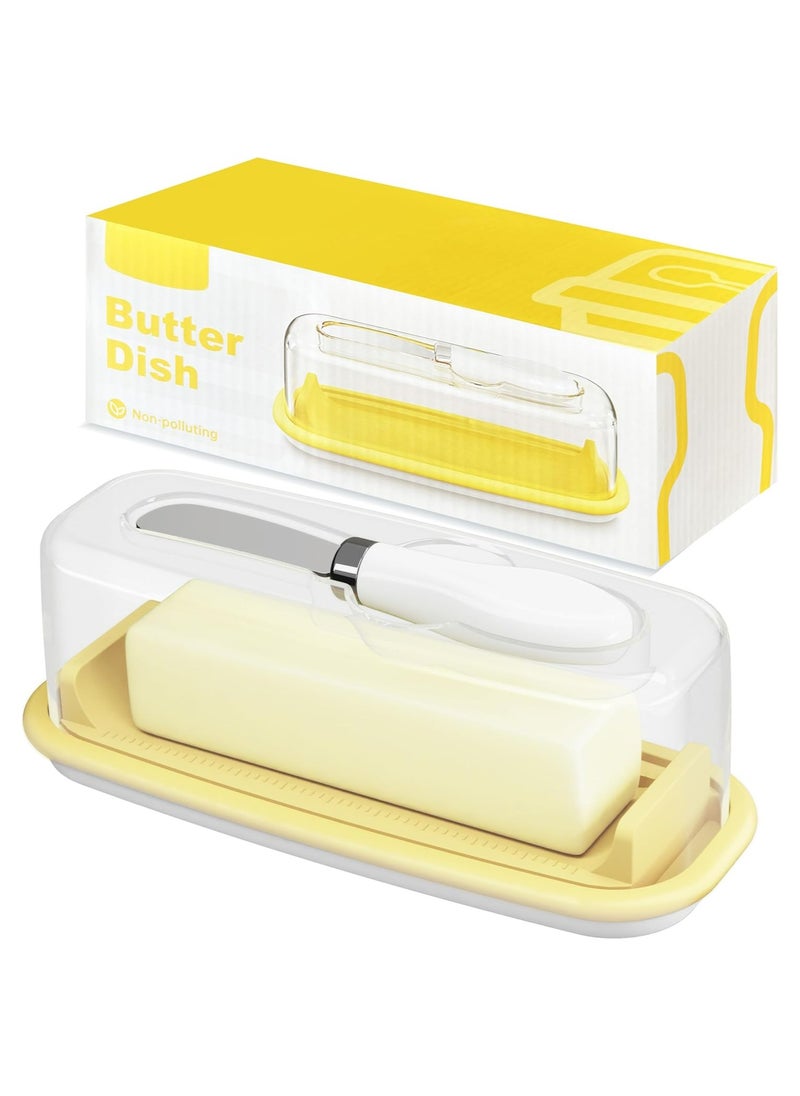 Oasisgalore Airtight Butter Dish with Lid and Knife and Knife Keep Butter Fresh, Easy Scoop  - Image 1