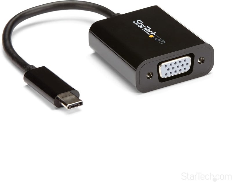 Star Tech .com USB-C to VGA Adapter - Thunderbolt 3 Compatible - USB C Adapter - USB Type C to VGA Dongle Converter - Image 1