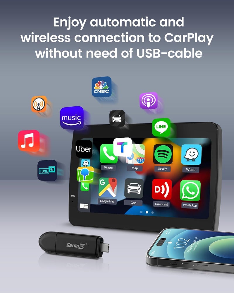Carlinkit Wireless CarPlay Adapter Mini SE for Cars (2016-2024) - Supports iOS 10+ - Image 4