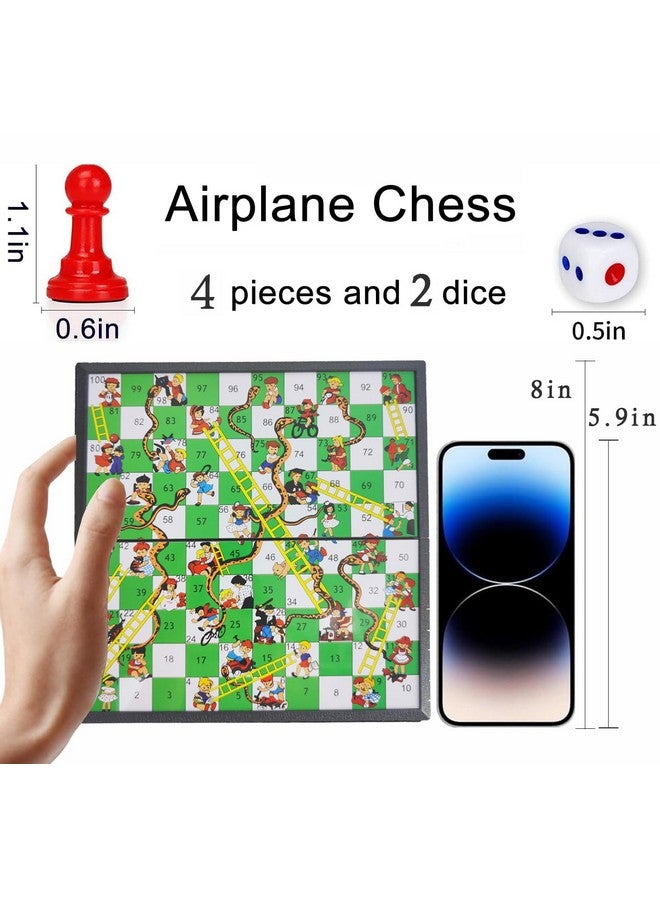 KIDAMI Magnetic Snakes and Ladders Board Game Set, Folding Portable Design and Light-Weight, Travel Game Set Gift for Kids and Adults - Image 4