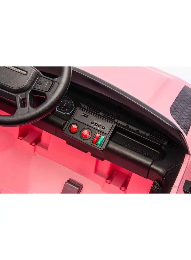 Land Rover Defender Ride On 12V Pink - Image 4
