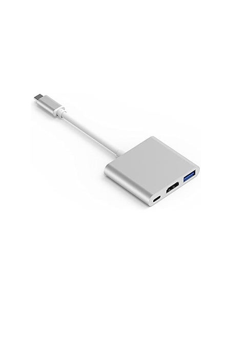 USB-C to HDMI Adapter, USB 3.1 Type C to HDMI 4K Multiport AV Converter with USB 3.0 Port Mac HDMI Adapter,USB-C Digital AV Multi Port Adapter for MacBook Pro/ S8+/S9+/Projector/Monitor(