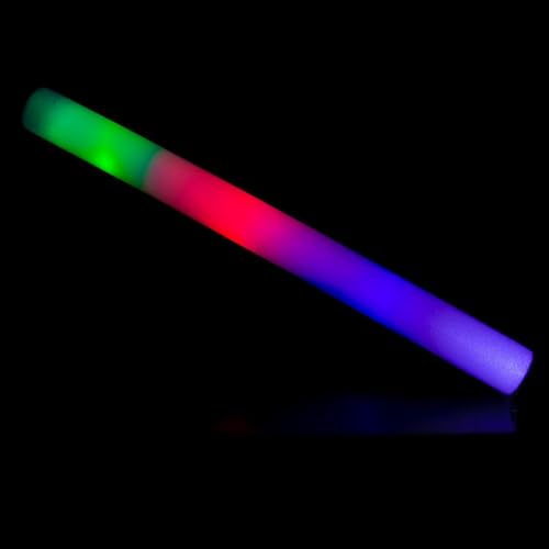 LUDALY LED Foam Glow Sticks 3 Flashing Modes Color Changing Party Favors Glow in the Dark Light up Party Supplies for Birthday, Wedding, Raves, Concert (Pack Of, 2) - Image 2