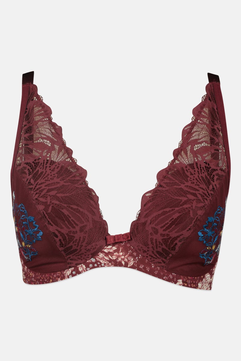 TRIUMPH سوتيان مزخرف مبطن بسلك للنساء، متعدد الألوان - Image 2