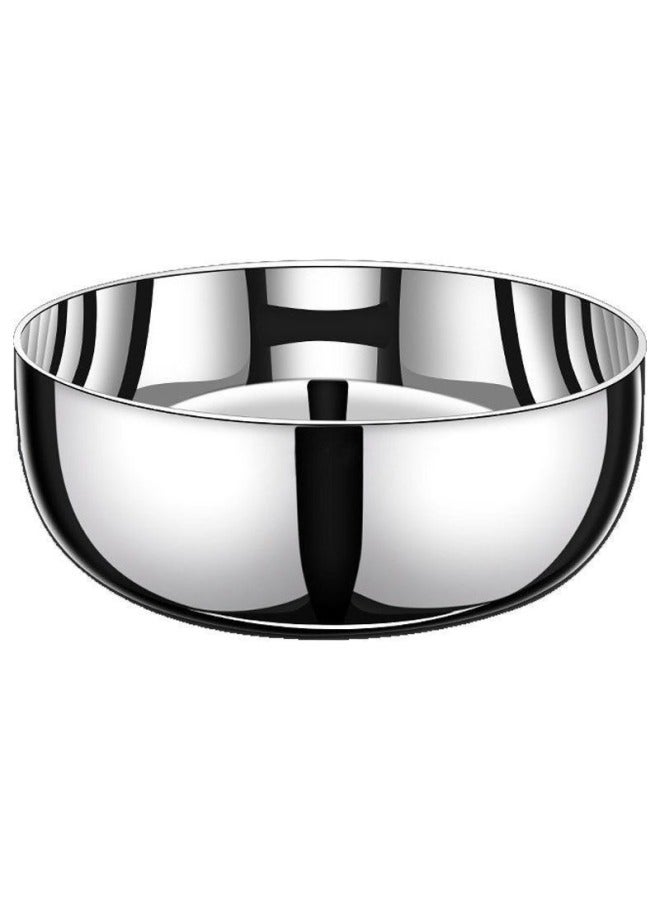 Kitchen Household And Basin With Lid Stainless Steel Non-stick Basin Household Baking Basin Rubbing Basin Egg-beating Basin-Specification:32cm Kneading Basin-232g-Colour:White - Image 5