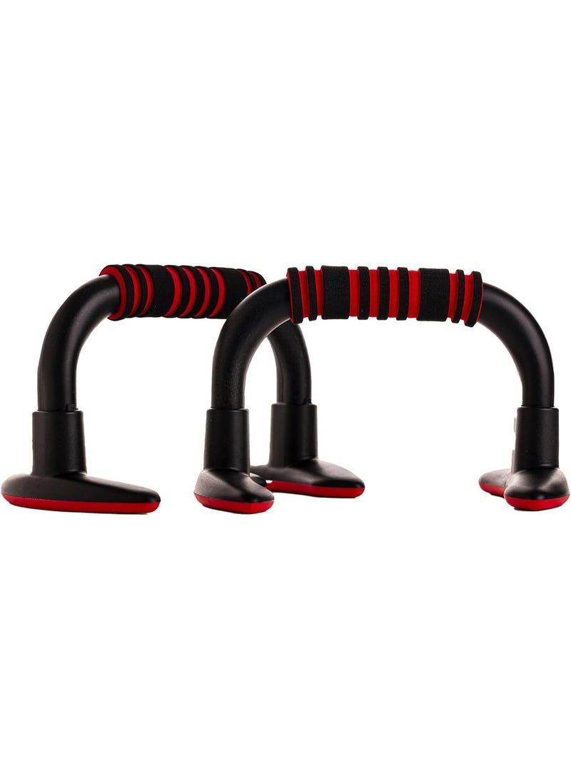 ENDLESS  EL1042 Push Up Stands With Foam Handle| Material : Steel, Plastic | For Upper Body Workouts with Comfortable Foam Grip and Non-Slip Bars and Less Wrist Strain - Image 1