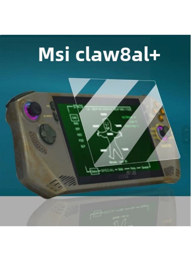 Suitable For Microstar Claw 8 AI Handheld Tempered Film 20248 "Claw8AI Game Machine Screen Film-Color:High-definition Tempered Film 