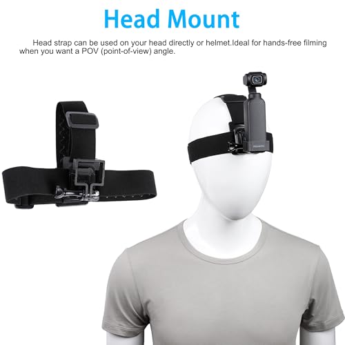PellKing 4in1 DJI Osmo Pocket 3 Accessories Kit,Chest Mount Harness,Neck Holder,Head Strap,Backpack Strap Mount for DJI Osmo Pocket 3 Camera,with Expansion Adapter - Image 5