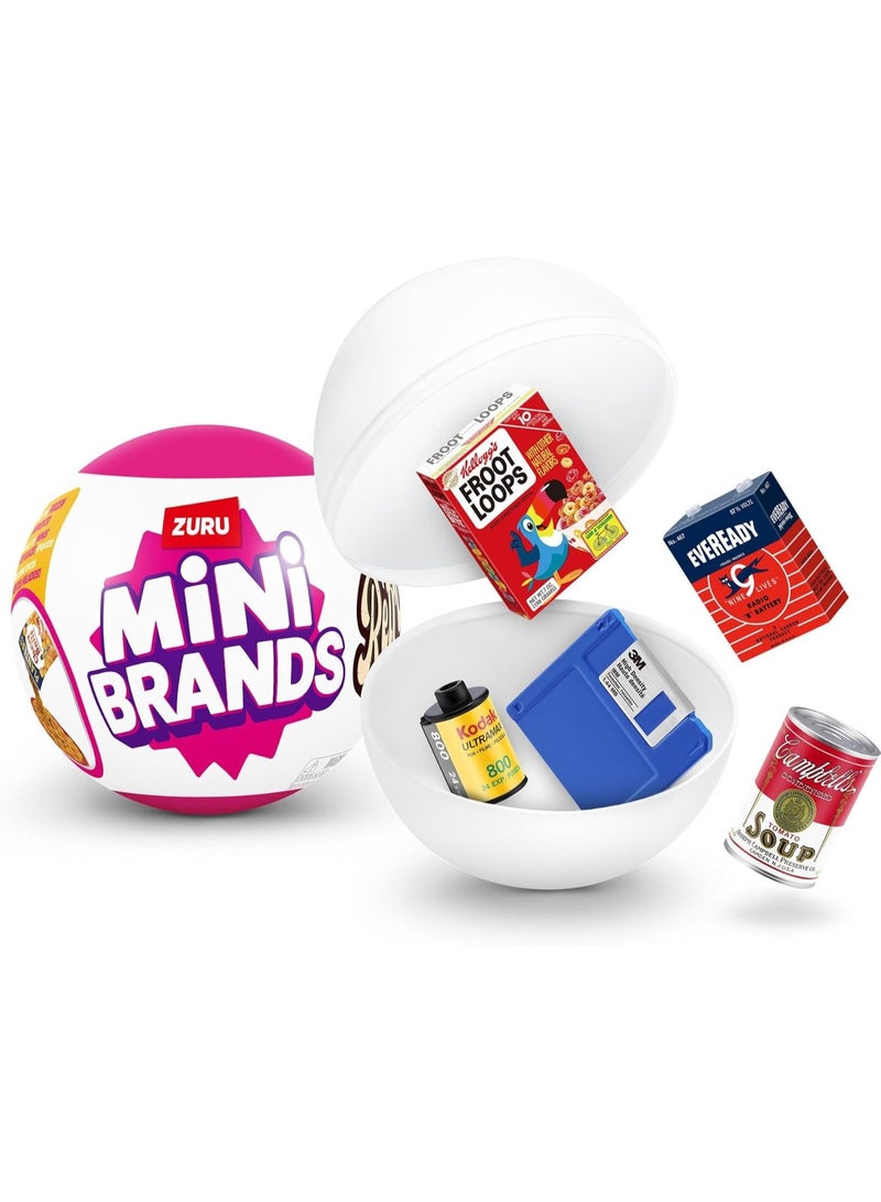 ZURU Mini Brands Retro Grocery Series 1, Miniature Collectible Grocery Toy Capsules - Image 1