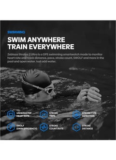 Zeblaze New Zeblaze Stratos 2 Ultra GPS Smartwatch Deep Waterproof 10 ATM Blood Oxygen Fitness Tracking Swimming Level Outdoor Watches  - Image 5