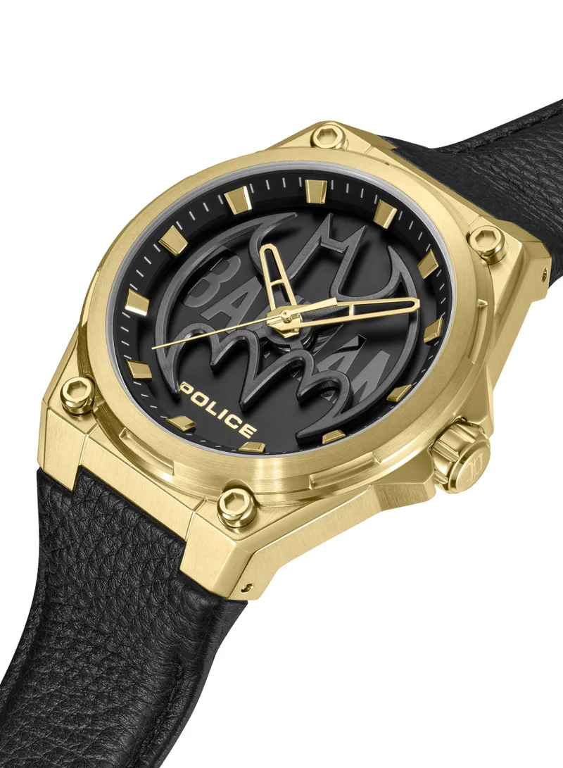 بوليس Batwing Special Edition Genuine Leather Strap Analog Watch, 45mm