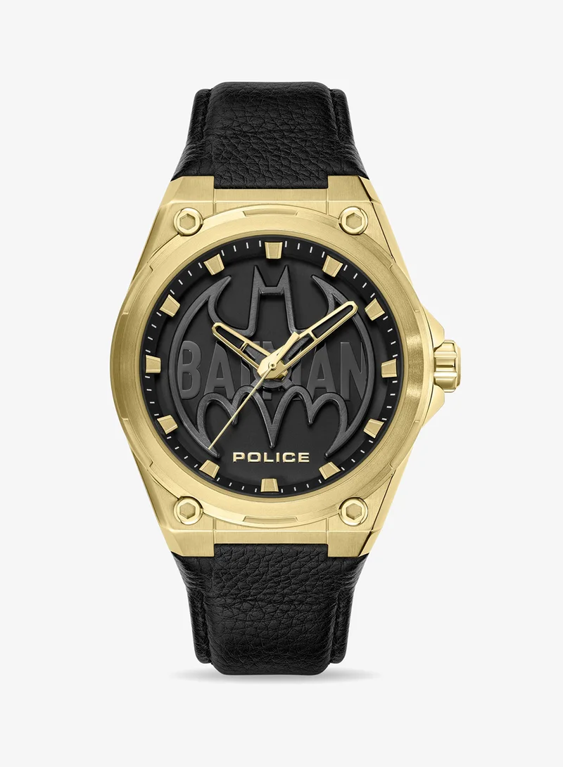بوليس Batwing Special Edition Genuine Leather Strap Analog Watch, 45mm