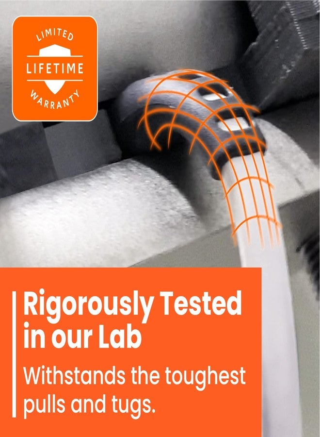 Ventev Alloy 10 Ft iPhone Cable | Fast Charging USB-C to Lightning Cable | Extra Long MFi Certified Apple Charging Cord | Lasts Up to 100x Longer Than Most Cables for iPhone, White - Image 5