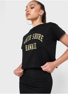 Regular Fit Slogan T-Shirt