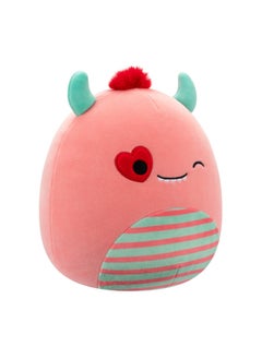 Squishmallows وحش الخوخ ويليت المصنوع من القماش الناعم بارتفاع 3.5 بوصة مع بطن مخطط وعين قلبية، لعبة كيللي توي المرخصة رسميًا، لعبة ناعمة ملونة، هدية للأطفال، الفتيات والأولاد، لعبة قابلة للغسل وناعمة متعددة الألوان لجميع الأعمار  - Image 2