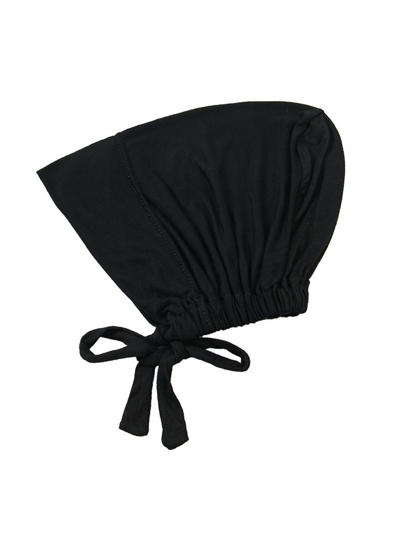 Excefore Women Under Scarf 3PCS Chemo Headwear Hat Hijab Cap Islamic Muslim with Tie-Back Closure - Image 2