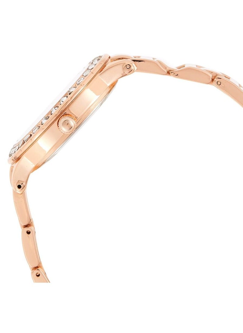 Women's Quartz Watch, Analog Display and Gold-Plated Strap USC40330