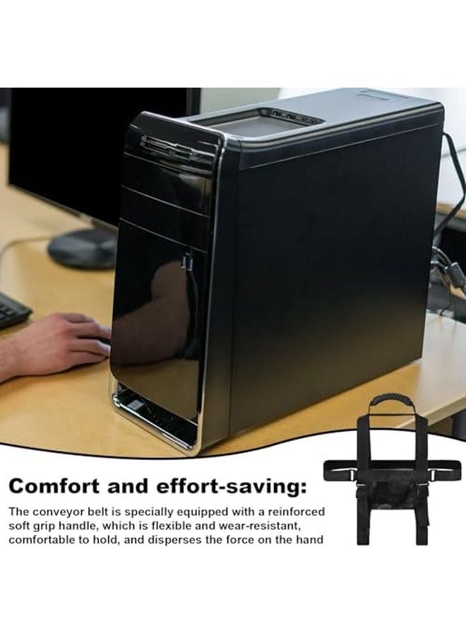 Adjustable Desktop Computer Tower Carrier Harness Portable Travel Holder - Image 4