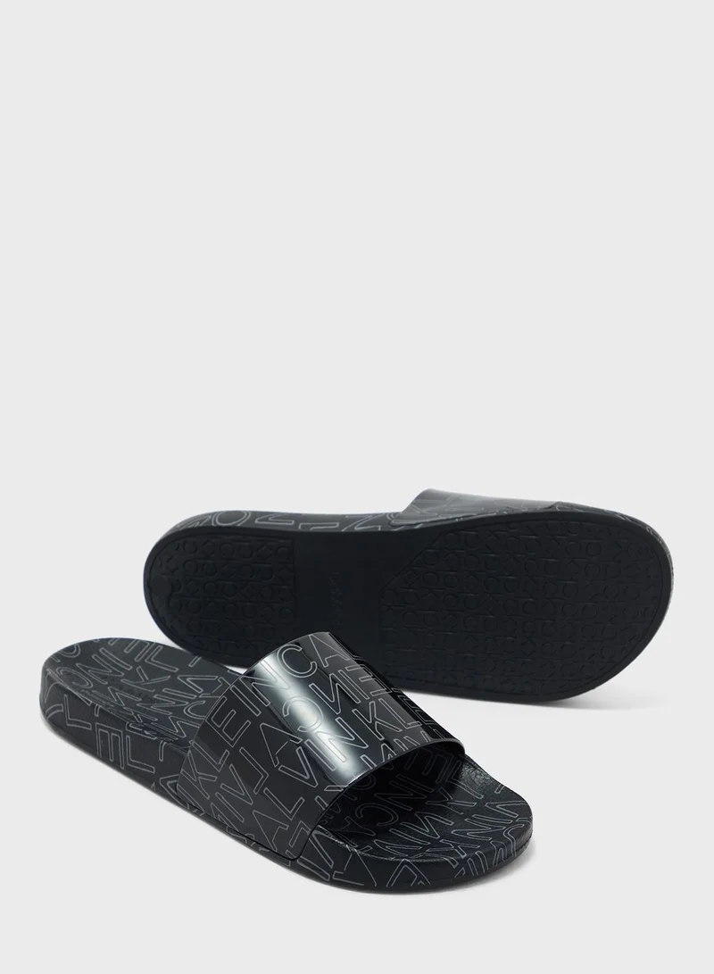 CALVIN KLEIN Outline Casual Logo Slide