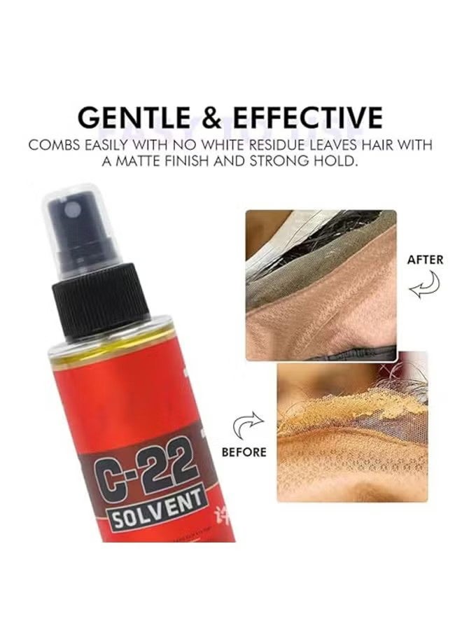 Walker Tape C-22 Citrus Solvent Wig Glue Remover 118ml and Wig Tape Stickers Kit, Used for Lace Wigs and Hairpieces, Bold Hold Glue Remover, Unisex - Image 5