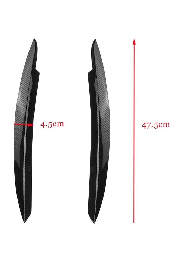 QASULER Car Headlight Eyebrow Eyelids Trim Cover - Image 2