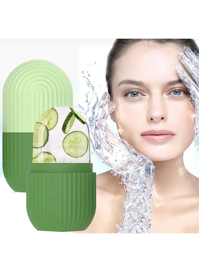 Generic Ice Roller for Face,Beauty Facial Massage, Glow Cube for Face,Skin Care Tools for Eye Wrinkles, Acne Puffiness Relief Green  - Image 1