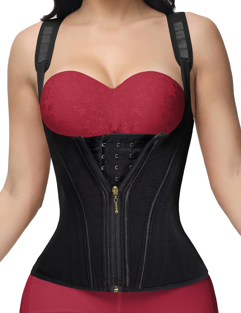 SHAPSHE Waist Trainer for Women, Tummy Control Sports Girdle, Workout Body Shaper with Adjustable Shoulder Strap - Image 1