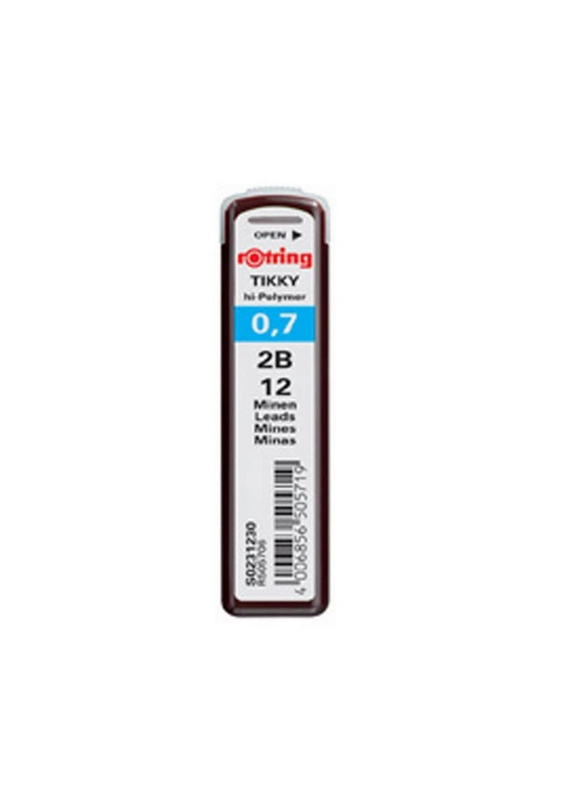 rOtring Tikky Mechanical Pencil Lead 07mm 2B 12 Lead R505 706 2B - Image 2