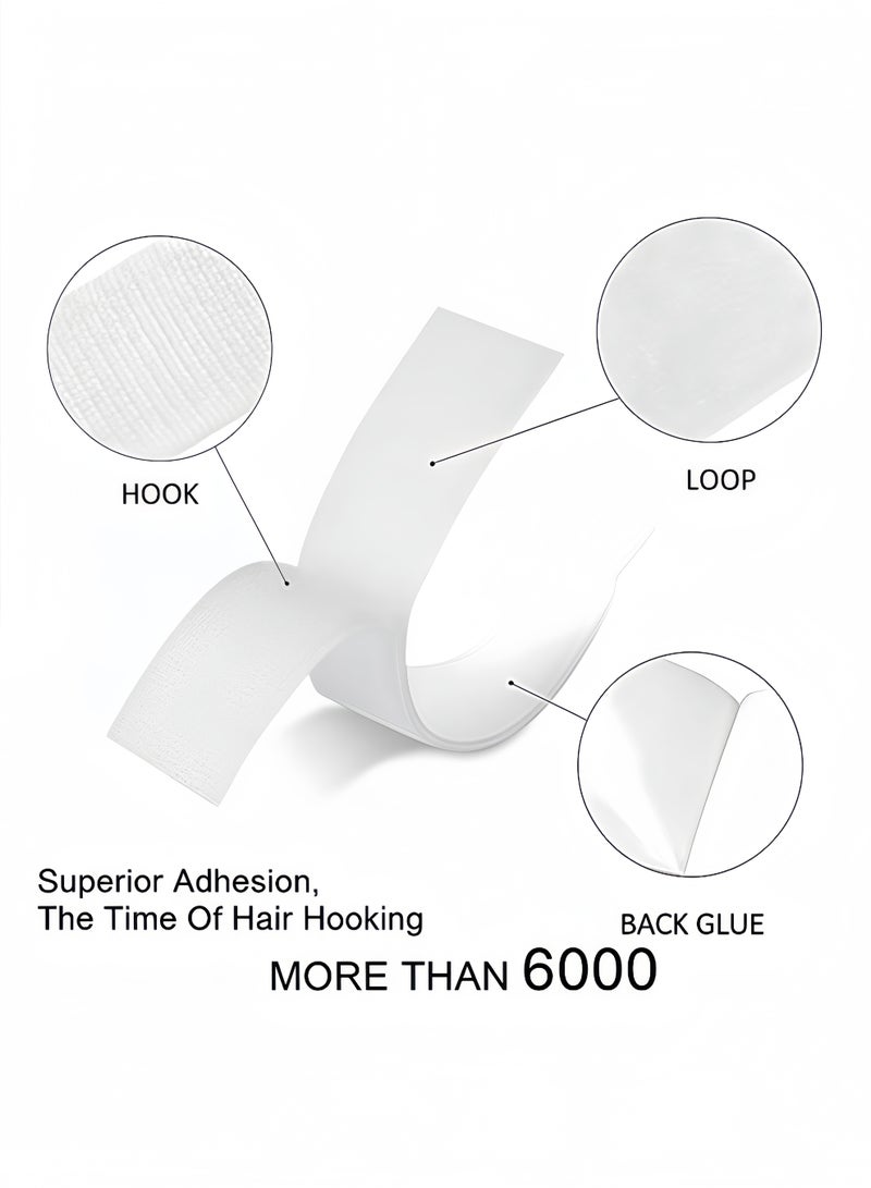 fantasize Hook and Loop Strip Tape 8M Self Adhesive Sticky Back Fastening Tape 20mm Wide (8M White) - Image 3