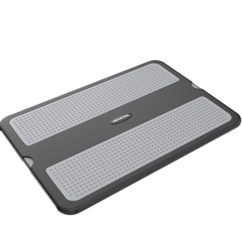 AboveTEK Portable Laptop Lap Desk w/Retractable Left/Right Mouse Pad Tray, Non-Slip Heat Shield Tablet Notebook Computer Stand Table w/Sturdy Stable Work Surface for Bed Sofa Couch or Travel - Image 4