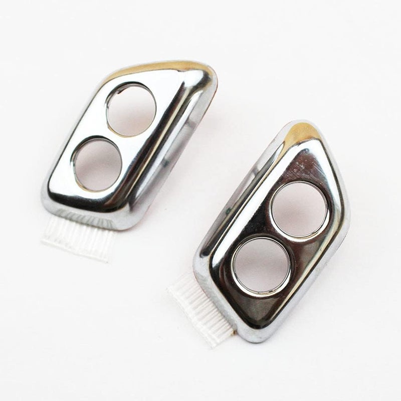 QASULER Chrome Front Bumper Nozzle Covers for Chrysler 300C - Image 4