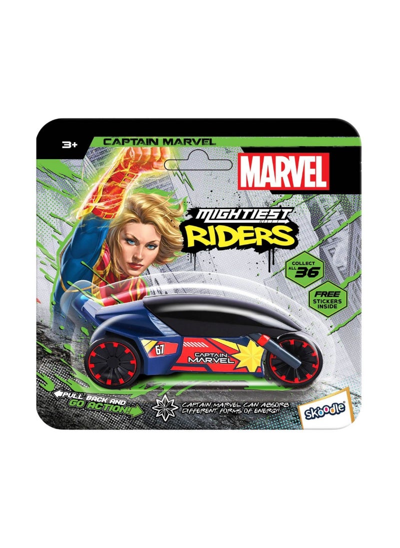 Marvel Pullback Mightiest Rider Captain Marvel