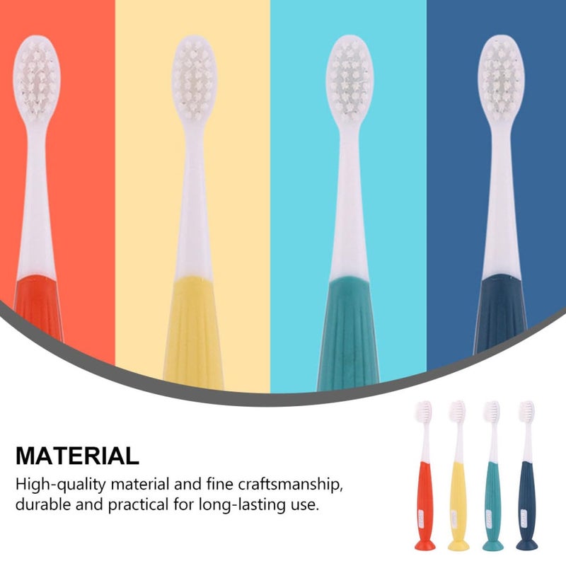 Soft Bristles Toothbrush 4 Pack For Kids Ages 3 12 Gentle Teeth Cleaning And Gum Care Travel Friendly - Image 4
