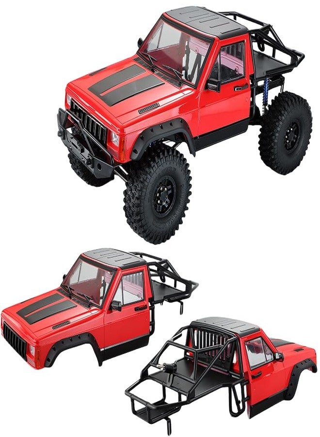 YSKMLOLP 1/10 RC Hard Shell Cab & Back-Half Cage Body Shell Kit for 1/10 RC Crawler TRX4 SCX10 90046 AT4 GEN 8 Scout II,313mm Wheelbase Cherokee Upgrade and Modify (Army Green) - Image 5