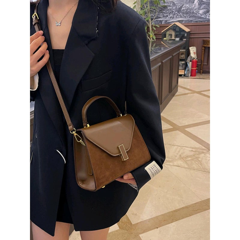Light Luxury Retro Bag Women'S New Fashionable High-End Frosted Handbag Autumn Commuter Crossbody Small Square Bag - Image 5