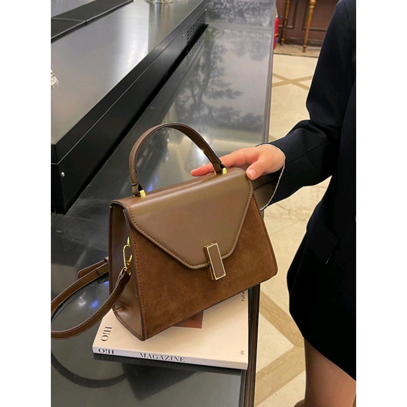 Light Luxury Retro Bag Women'S New Fashionable High-End Frosted Handbag Autumn Commuter Crossbody Small Square Bag - Image 4