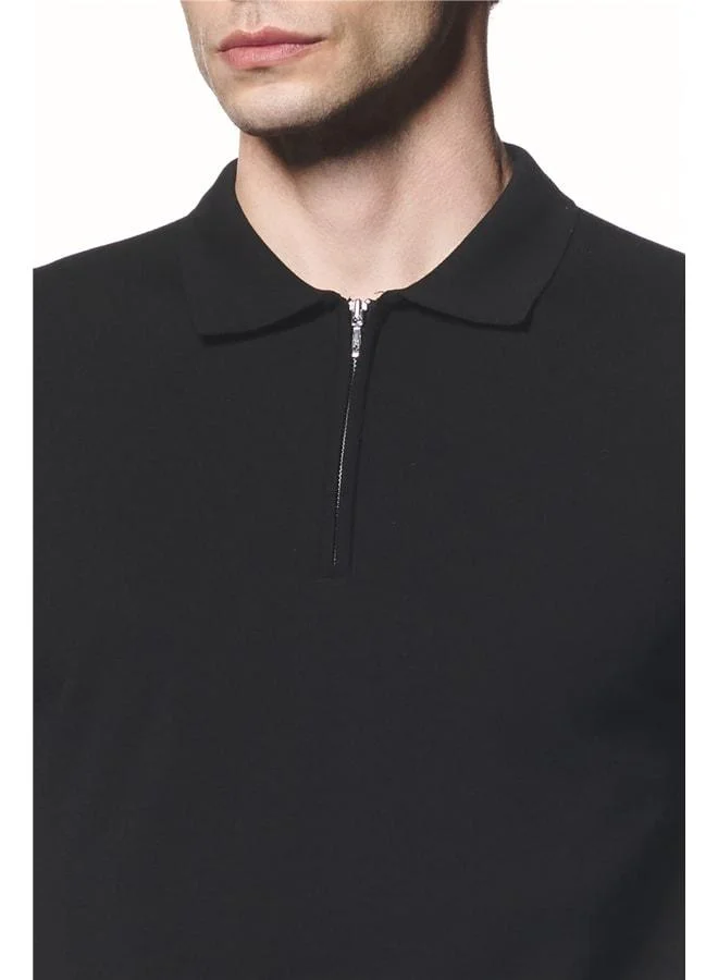 Liwali Polo Collar Knit T-Shirt.