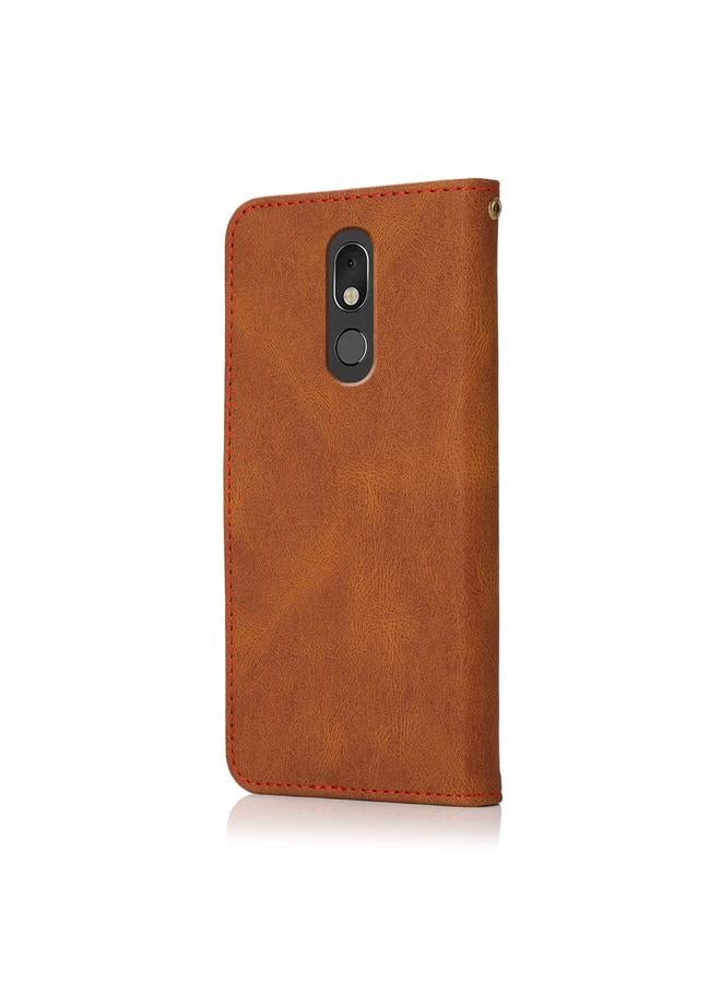 اس-توب جراب هاتف LG Stylo 5 من الجلد بخياطة ثنائية اللون - Image 3