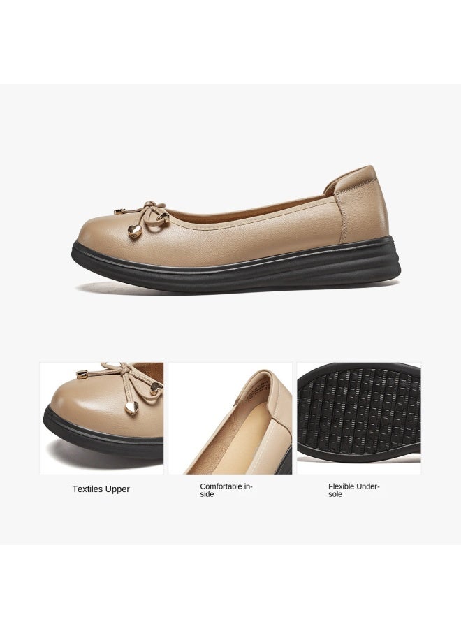 YEARCON Leap Month】new 2025 Spring/autumn Comfortable Bow Women's Slip-on Flats With Elastic Goring - Image 5