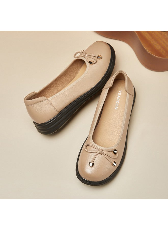 YEARCON Leap Month】new 2025 Spring/autumn Comfortable Bow Women's Slip-on Flats With Elastic Goring - Image 3