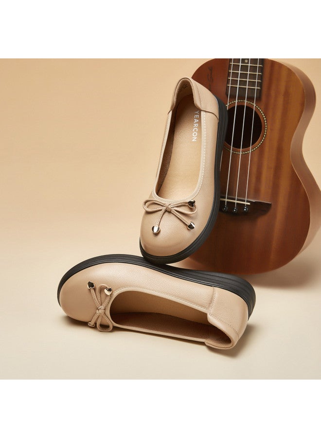 YEARCON Leap Month】new 2025 Spring/autumn Comfortable Bow Women's Slip-on Flats With Elastic Goring - Image 4