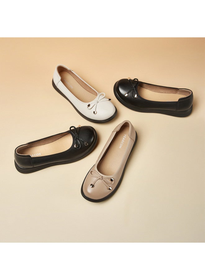 YEARCON Leap Month】new 2025 Spring/autumn Comfortable Bow Women's Slip-on Flats With Elastic Goring - Image 2