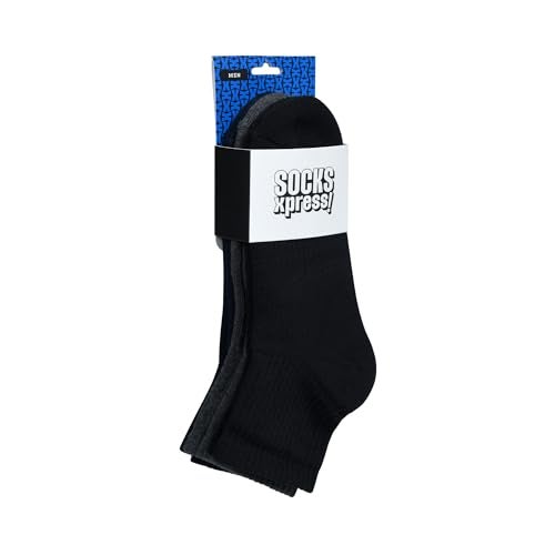 BALENZIA SocksXpress Men's Cotton and Spandex Solid Colored Cushioned High Ankle Sports/Gym Socks (Free Size) Pack of 3 (Navy) - Image 5