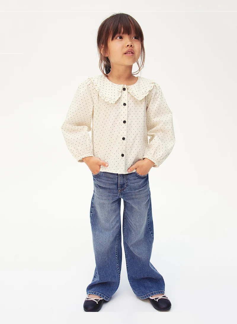 H&M Collared Cotton Blouse
