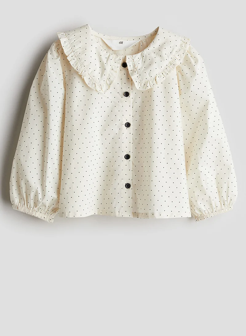 H&M Collared Cotton Blouse
