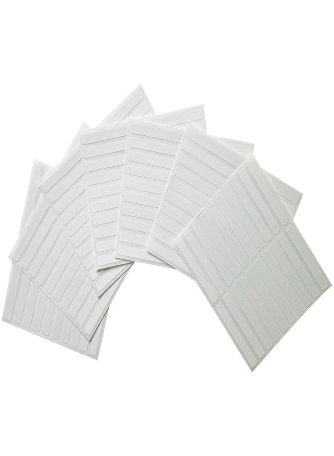 Janrax Pack of 140 White 6x50mm Rectangular Labels - Adhesive Stickers - Image 1